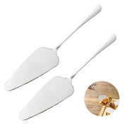 Stainless Steel Cake Server and Pie Servers Set of 2,Dessert Pastry Pie Cake Servers - Perfect for Celebrations, Parties, Weddings, and Home,Silver