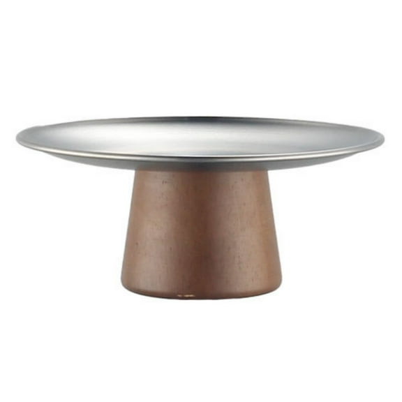 Stainless Steel Cake Stand Tall Feet  Cake Plate for Cake, Cupcake Decorating Supplies Silver 6.69Inch