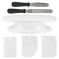 thumbnail image 1 of Stainless Steel Cake Turntable Rotating Stand with Smoother, 1 of 4