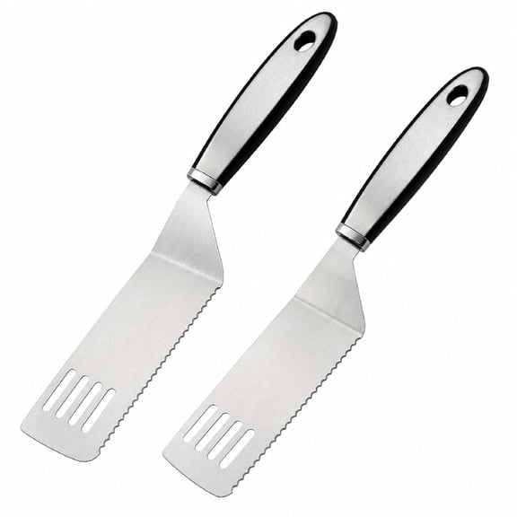 Stainless Steel Cake and Pie Server Set, Serrated Cake Cutter and Spatula for Cutting and Serving