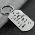thumbnail image 1 of Stainless Steel Call Your Grandma/Grandpa Keychain - Personalized Gift for Grandkids, Durable & Tarnish-Free Titanium Steel Key Ring, Great for House/Car/Office Keys - Happiness Guarantee, 1 of 3