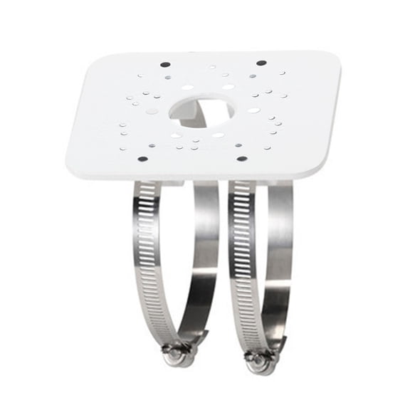 Stainless Steel Camera Vertical Poles Mount Bracket with 2Loops for CCTV Security Cameras PTZ Domes Steel Clasps