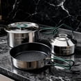thumbnail image 1 of Stainless Steel Camping Cookware Set, 1 of 8
