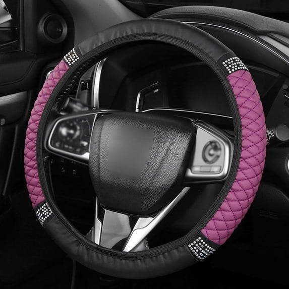 Steering Wheel Cover, Microfiber Plush Luxury Comfort for 14.5-15 Inch Wheels, Heat Resistant & Skidproof Protection, Easy Installation, Perfect Gift Choice