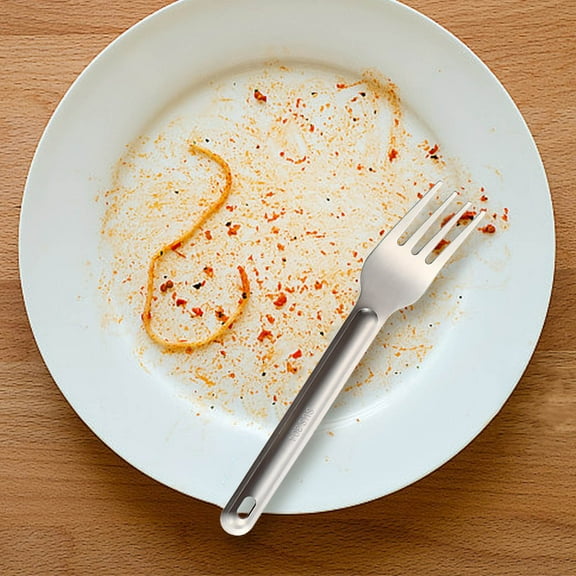 Stainless Steel Camping Long-Handled Extended Coffee Stirrer Dessert Spoon Fork