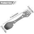 thumbnail image 1 of Stainless Steel Camping Spork, 5 in 1 Fork Spoon Can Opener Utensil, 1 of 8