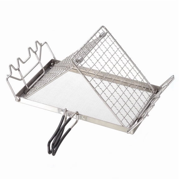 Stainless Steel Camping Stove Toaster, Grill Grate For Bread And Marshmallows Over Fire, Compact And Portable For Outdoor Use