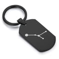 thumbnail image 1 of Stainless Steel Cancer (Crab) Astrology Constellation Dog Tag Keychain Circle Ring, 1 of 2