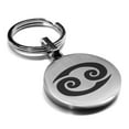 thumbnail image 1 of Stainless Steel Cancer Zodiac Sign (Crab) Round Medallion Keychain Circle Ring, 1 of 2