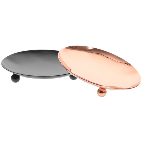 NIAIZEK Set of 2 Stainless Steel Candle Holders, Modern Minimalist Design for Tabletop, Home Decoration and Ambiance