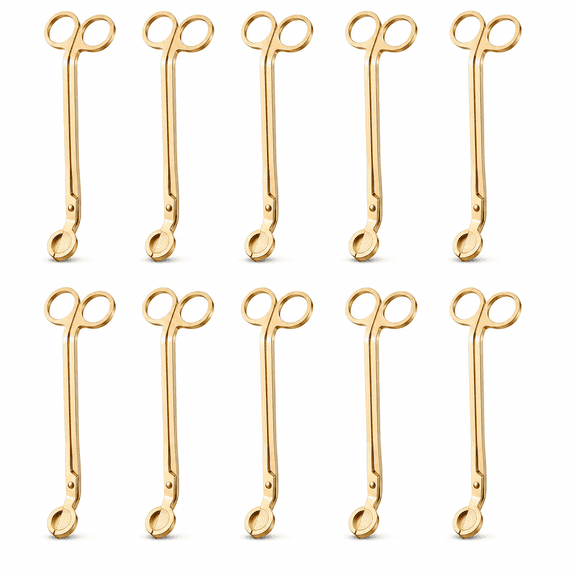 Stainless Steel Candle Wick Trimmers, Bulk 10 Pack, 7 Inch Length