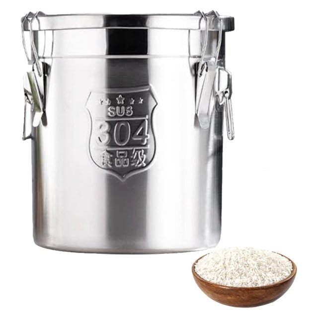Stainless Steel Canister with Lids, Airtight Sealable Containers for