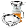 thumbnail image 1 of Stainless Steel Canning Funnel, 2pcs Wide-Mouth Funnels for Mason Jars with Handle Food Funnel Set for Kitchen Use for Liquid, Beans, Jams, Dry Ingredients, etc., 1 of 9