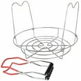 Stainless Steel Canning Rack, Canning Rack 11" with Tongs. Canning Rack for Hot Water Canner