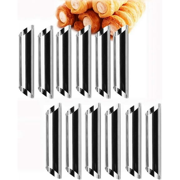 Stainless Steel Cannoli Forms, Easy to Wash and Maintain Baking Molds for Creating Classic Italian Pastries, Ideal For Restaurants And Private Homes, Non-Stick Surface Prevents