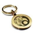 thumbnail image 1 of Stainless Steel Capricorn Zodiac (Sea Goat) Round Medallion Keychain Circle Ring, 1 of 2