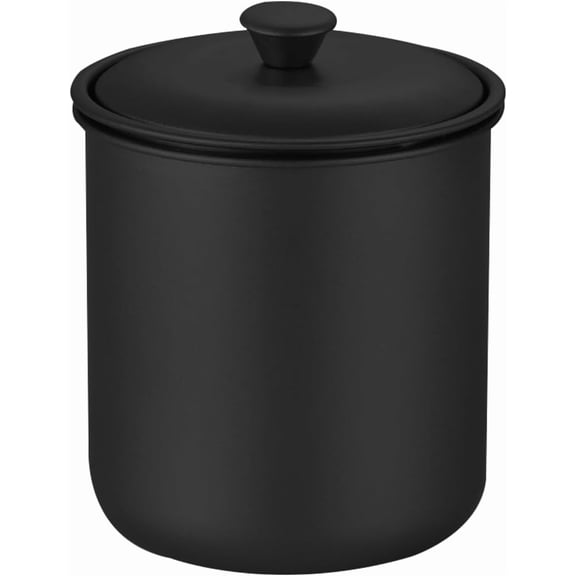 Stainless Steel Car Ashtray with Lid, Windproof Portable Cigarette Butt Bucket, Extinguished Smokeless Ash Tray Cup Holder, Detachable Mini Trash Can for Cars, Home, Outdoor, Office (Black)