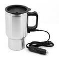 thumbnail image 1 of moobody Car Electric Kettle Stainless Steel In-car Kettle Travel Thermoses Heating Bottle Heating Cup with Indicator Powered by Lighter Base for Tea Coffee Milk Car Kettle, 1 of 7