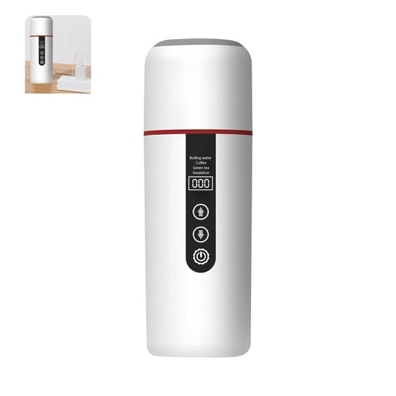 Stainless Steel Car Heated Cup USB 12V/24V 500ml Fast Boil Kettle For Coffee Tea On-The-Go