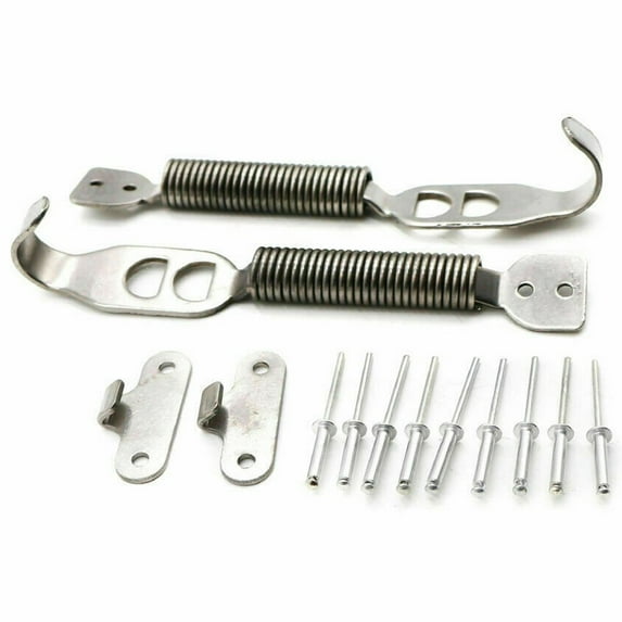 Stainless Steel Car Racing Mount Bonnet Hook Pin Lock Kit Latch Spring Fastener