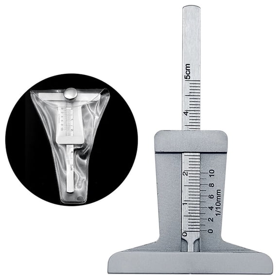 Stainless Steel Car Tyre Tire Tread Depth Gauge Meter Ruler Caliper Measure Tool Tyre Measuring Vernier Depth Gauge