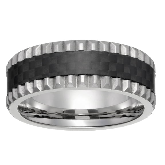 Stainless Steel Carbon Fiber Ring