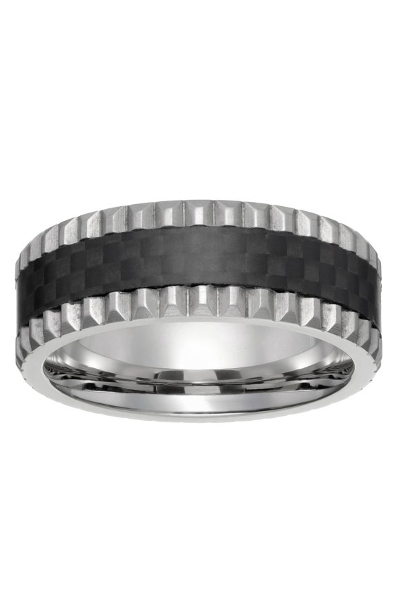 Stainless Steel Carbon Fiber Ring