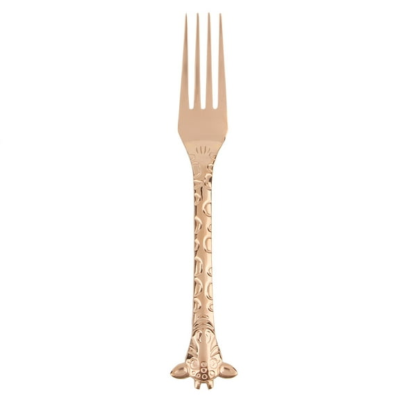 Stainless Steel Cartoon Giraffe Fork for Cake Ice Cream Fruit(Rose Golden)