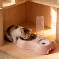thumbnail image 1 of Stainless Steel Cat Bowls Elevated, Cat Food and Water Bowl Set, Cat Water Dispenser, 2-in-1 Stainless Steel Pet Bowl with Gravity Waterer for Small & Medium Cats & Dogs, 1 of 4