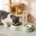thumbnail image 1 of Stainless Steel Cat Dog Bowl with Automatic Water Dispenser, 2 in 1 Food and Water Bowl, Non Slip Gravity Waterer, Easy to Clean Pet Feeder for Small and Medium Pets, 1 of 6