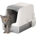 Stainless Steel Cat Litter Box, Covered Extra Large Cat Litter Box
