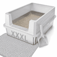 thumbnail image 1 of Stainless Steel Cat Litter Box Extra Large Cats Metal, 1 of 8