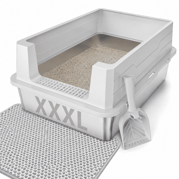 Stainless Steel Cat Litter Box Extra Large Cats Metal