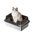 thumbnail image 1 of Stainless Steel Cat Litter Box, High-Sided & Non-Stick, Odor-Resistant Metal Litter Pan, 1 of 7