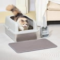 thumbnail image 1 of Stainless Steel Cat Litter Box with Lid, 20" L x 14.2" W x 11.8" H, Extra Large Litter Box for Big Cats with High Sided, Anti-Urine Leakage, Easy Cleaning, Include Cat Mat and Scoop, 1 of 3
