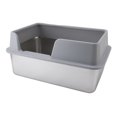 Stainless Steel Cat Litter Box, Open Top Cat Litter Tray With Scoop And