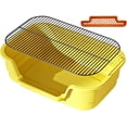 thumbnail image 1 of Stainless Steel Cat Litter Box with Removable Metal Grid Tray, 1 of 9