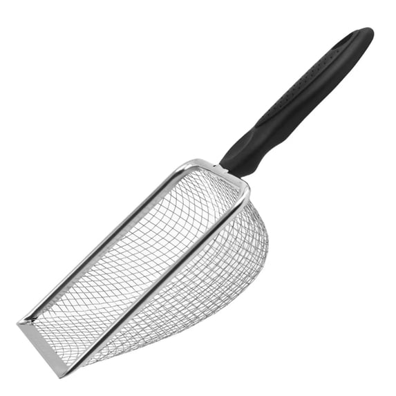 Stainless Steel Cat Litter Scoop, Sifter Shovel with Small Holes for Bentonite Mineral Sand, Durable Metal Mesh Filter Shovel, Cleaning Supplies