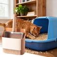 thumbnail image 1 of Stainless Steel Cat Litter Scooping Stand with Holder for Efficient Cleaning and Quick Sifting Metal Construction for Indoor Pet Spaces, 1 of 8