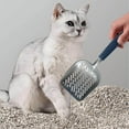 thumbnail image 1 of Stainless Steel Cat Litter Shovel Metal Fine Hole Durable Long Handle Scoop Easy Clean for Clumping Non Stick Pet Waste Removal, 1 of 5