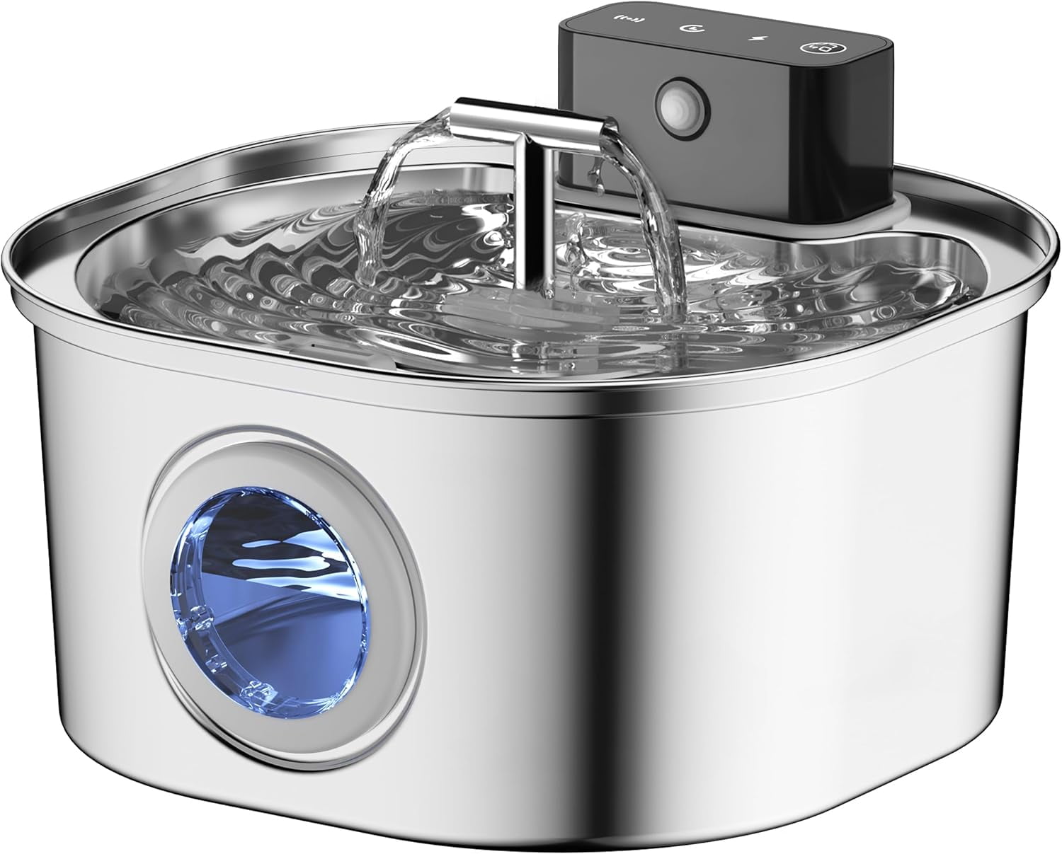 Stainless Steel Cat Water Fountain Wireless