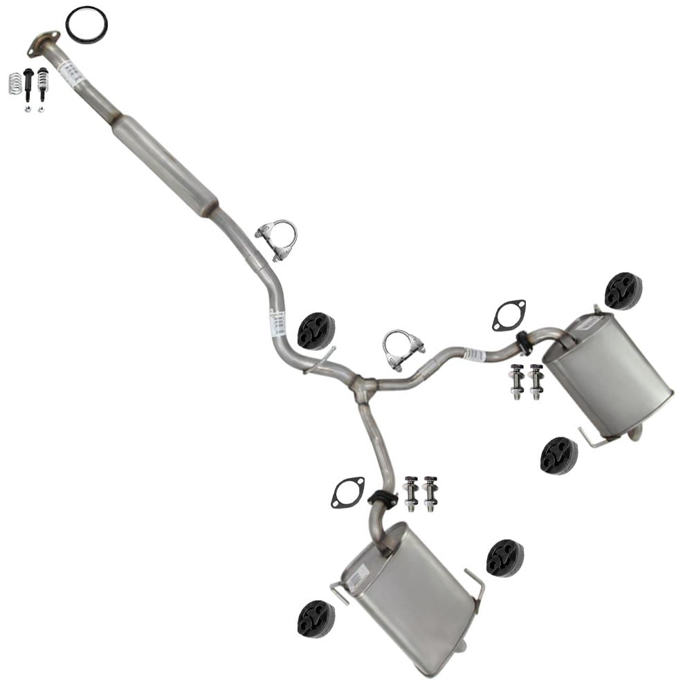 Northeastern Exhaust | Stainless Steel Resonator Y-Pipe & Pair of Mufflers Exhaust System Kit Fits 2006–2009 Subaru Outback 2.5L | Direct-Fit Replacement