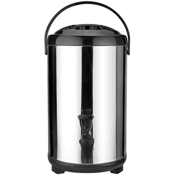 Stainless Steel Catering Boiler, 18L/20L Coffee Hot Water -Red and Black, Beverage Commercial Water Milk Tea Insulation for Beverage Store Party