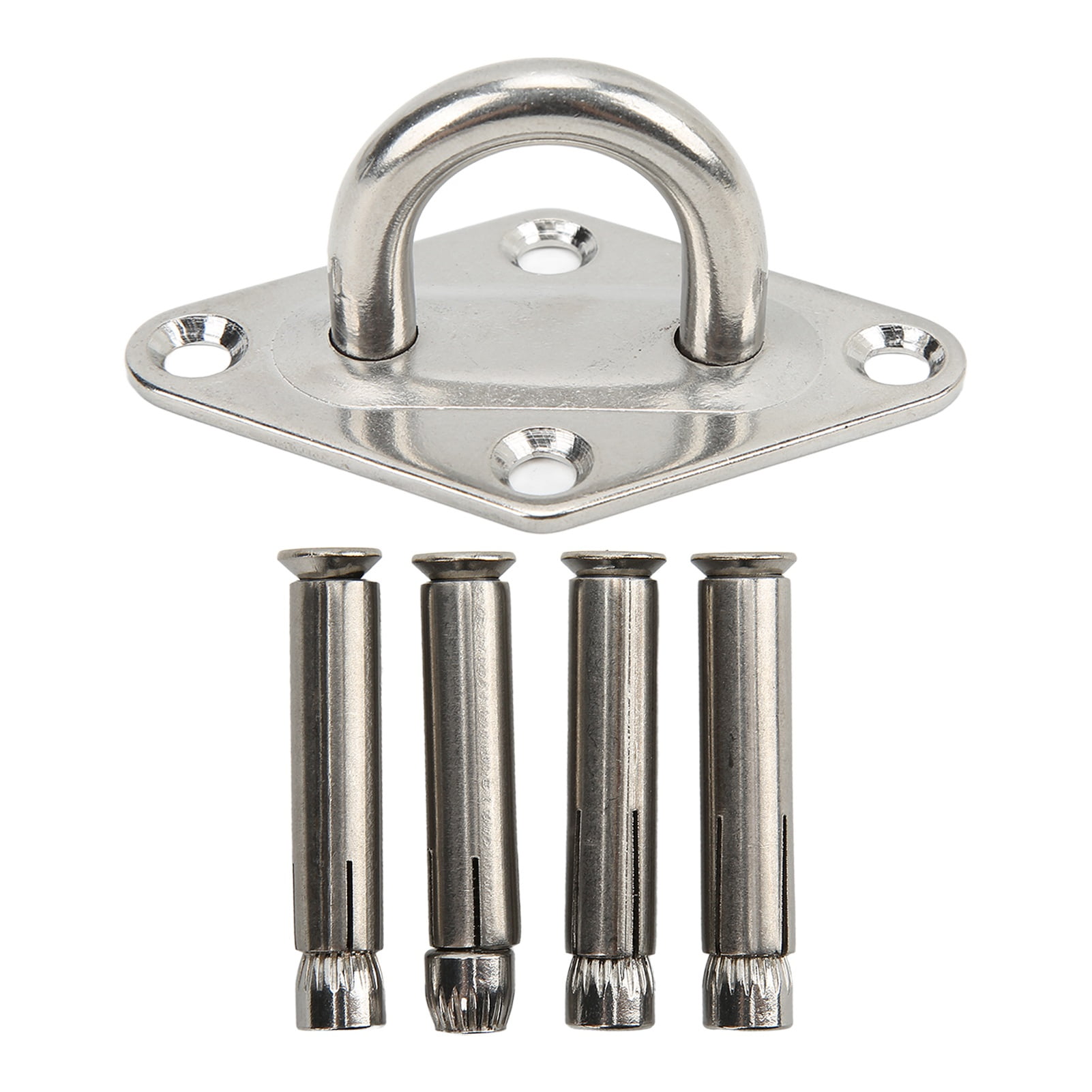 Stainless Steel Ceiling Wall Mount Hook Heavy Duty Anchor Eye Plate for Boat Yoga Swings