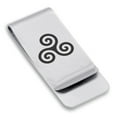 thumbnail image 1 of Stainless Steel Celtic Spiral Knot Classic Slim Money Clip Credit Card Holder, 1 of 2