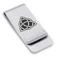 thumbnail image 1 of Stainless Steel Celtic Triquetra Trinity Knot Classic Slim Money Clip Credit Card Holder, 1 of 2