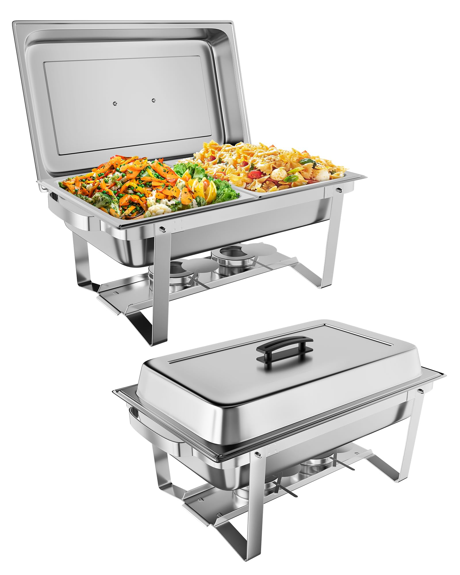 Stainless Steel Chafing Dish Buffet, 8 QT Chafer Buffet Food Servers ...
