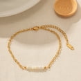 thumbnail image 1 of Stainless Steel Chain Circular Shell Bead String Foot Chain, 1 of 2