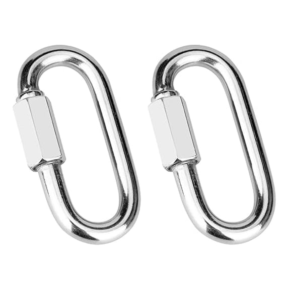 Stainless Steel Chain Quick Links2Pcsfor Hammock HangingQuick Links, Carabiner,Capacity