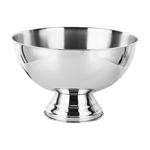 Stainless Steel Champagne Bowl 13.5L Food Grade Keep Longer Champagne Chiller Bucket for Outdoor Activities Home